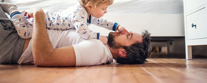 text on image Special Financing available on flooring, with couple on flooring 