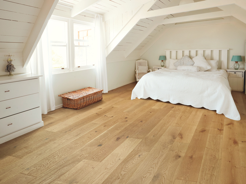 wood flooring in bedroom